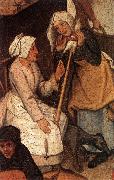BRUEGHEL, Pieter the Younger Proverbs (detail) fgjh oil painting on canvas